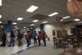 People in La Paz El Alto International Airport terminal Royalty Free Stock Photo