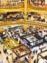 People at Lafayette store, Paris Royalty Free Stock Photo