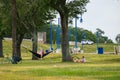 People on the lakefront of Lake Pontchartrain