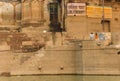 People at the Lalita Ghat in Varanasi