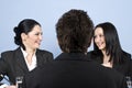 People laughing at job interview Royalty Free Stock Photo