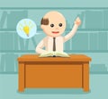 People library character profession design vector