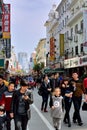 People life and commerical street, Xiamen , China Royalty Free Stock Photo