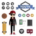 People Lifestyle Contemporary Icon Vector Concept