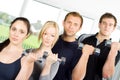 People lifting weights Royalty Free Stock Photo