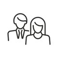 People Line Icon Full Vector illustration Outline Style