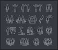 People Line Icons