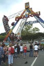 People line up to ride the SeaRay ride