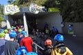 People line up to Skyline Rotorua Luge ride