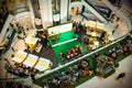 People listening to music at a food event in exhibition hall in Central Pinklao Department Store