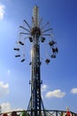 Amusement park swings. Royalty Free Stock Photo