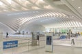 People look for the next Metro at Oculus station, former the world trade center station