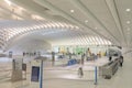 People look for the next Metro at Oculus station, former the world trade center station