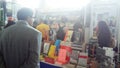 People looking at books at a book feria Royalty Free Stock Photo