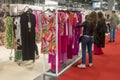 People looking at dresses during Momad 2023 Madrid Spain