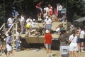 People Looking at Military Tank on Display, Washington, D.C.