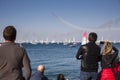 People looking the sailboats during the 50ÃÂ° Barcolana regatta, Trieste