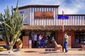 People looking in store windows at the Merchantile store in Scottsdale AZ