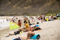 People at Los Frailes beach in Ecuador