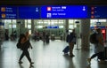 People with luggage, Frankfurt airport