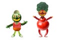 people made from fruit and vegetable