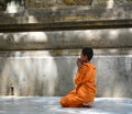 People at Mahabodhi Temple in Gaya, India Royalty Free Stock Photo