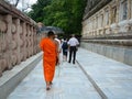 People at Mahabodhi Temple in Gaya, India Royalty Free Stock Photo