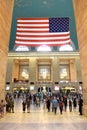 People in Main hall Grand Central Terminal, New York. Royalty Free Stock Photo