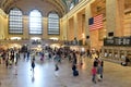 People in Main hall Grand Central Terminal, New York. Royalty Free Stock Photo