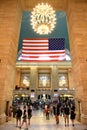 People in Main hall Grand Central Terminal, New York. Royalty Free Stock Photo