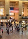 People in Main hall Grand Central Terminal, New York. Royalty Free Stock Photo