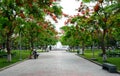 People at the main park in Haiphong, Vietnam