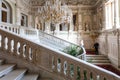 People on main staircase in Yusupov palace Royalty Free Stock Photo