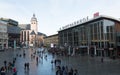 People on the main train station in Cologne in Germany