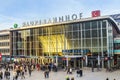 People on the main train station in Cologne in Germany Royalty Free Stock Photo