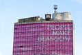 Glasgow, UK, March 5th 2023, People Make Glasgow sign on tall tower building in city centre