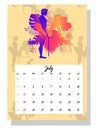 People make love. Concept calendar for 2021. Beautiful couples for every month of the year, silhouettes, relationships, family,