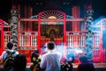 People making merit at Lungshan Temple of Manka, Taipei, Taiwan Royalty Free Stock Photo