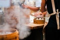 People are making Xiaolongbao, soup dumplings, Xiao long bao, Ch