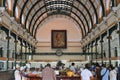 People manage their mail at the post office in Ho Chi Minh City, Vietnam Royalty Free Stock Photo