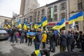 Protest against Russian Invasion of Ukraine in Montreal, Canada Royalty Free Stock Photo