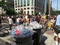 People Marching on the Street in Washington DC in June Royalty Free Stock Photo