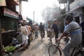 People on market in Baruipur Royalty Free Stock Photo