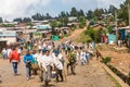 People at the market in Debark