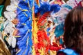 Annual Mardi Gras Fat Tuesday grand parade on maltese street of allegorical floats and masquerader procession Royalty Free Stock Photo