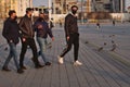 People With Medical Mask in Taksim Square