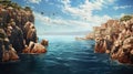 people mediterranean cliff diving