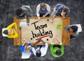 People in a Meeting and Team Building Concepts