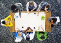 People Meeting Work Place of Work Team Concept Royalty Free Stock Photo