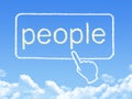 People message cloud shape